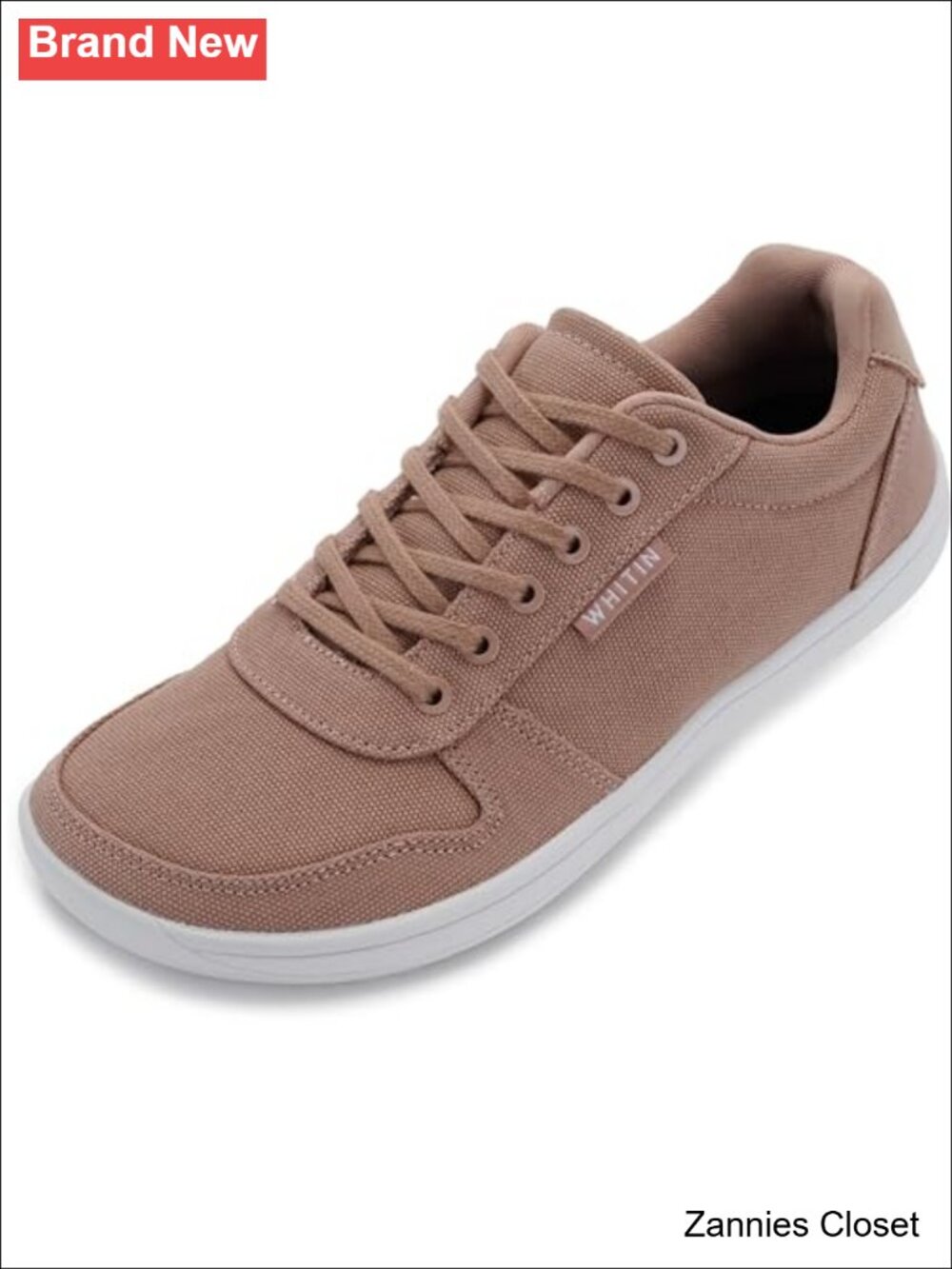✨ WHITIN Womens Minimalist Barefoot Shoes Wide Toe Box Canvas